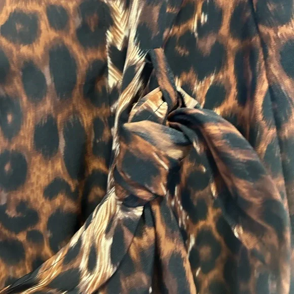 Vintage Leopard Print Cocktail Dress | Jack Mulqueen Petite 10P - Picture 3 of 6